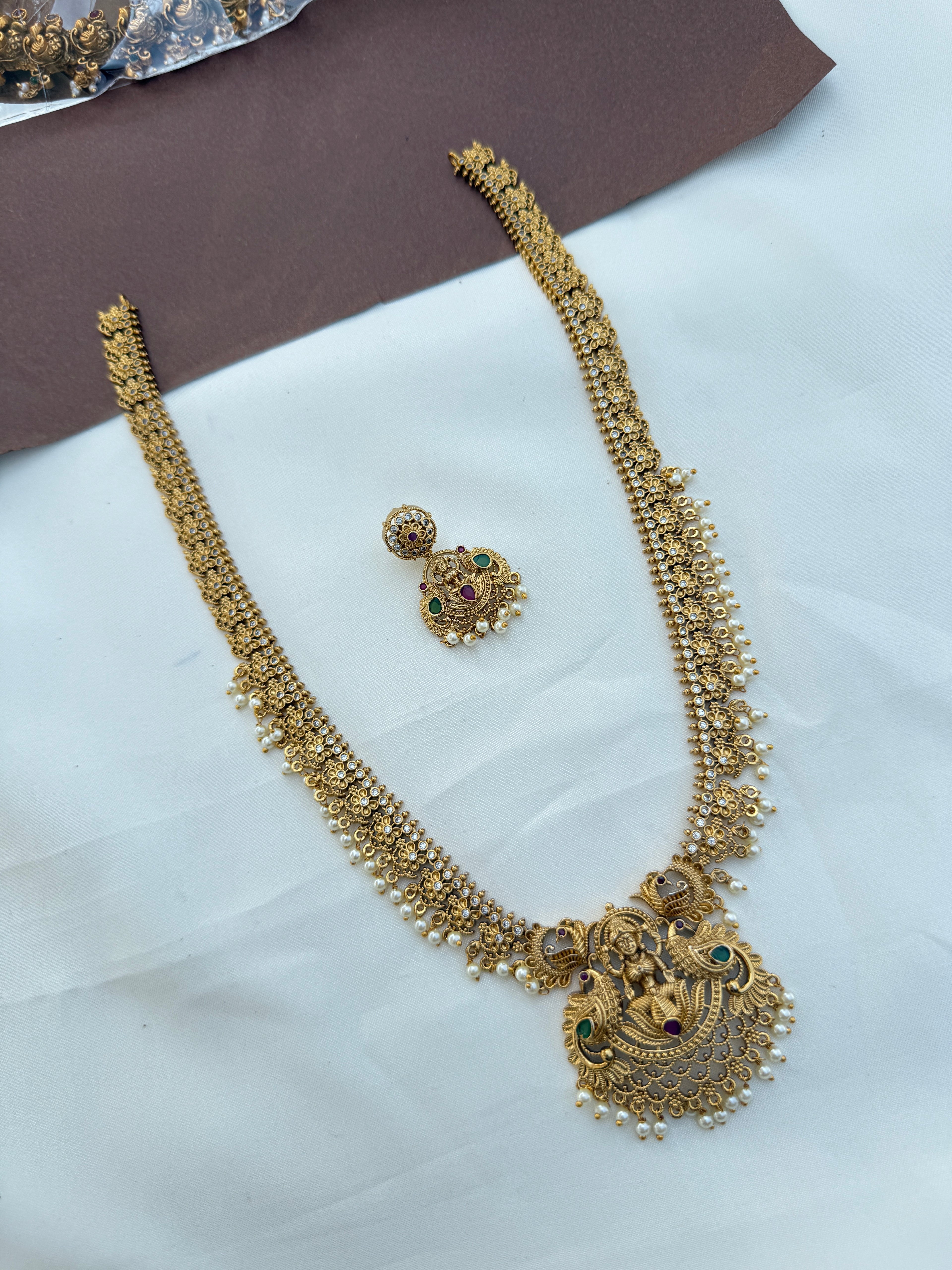 Lh584  simple Lakshmi Devi long haram