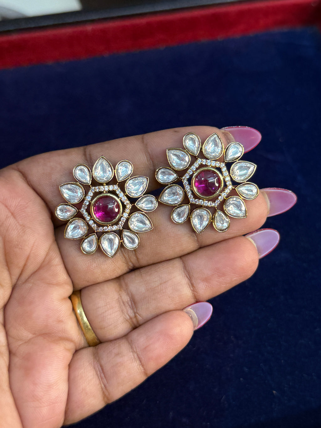 St005 moissanite back screw studs