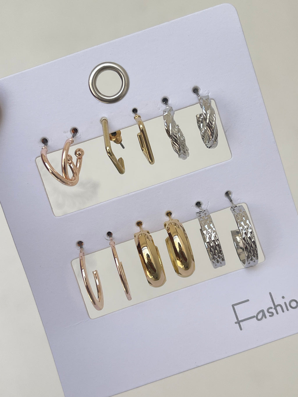 Hoops pack of 6 Earrings
