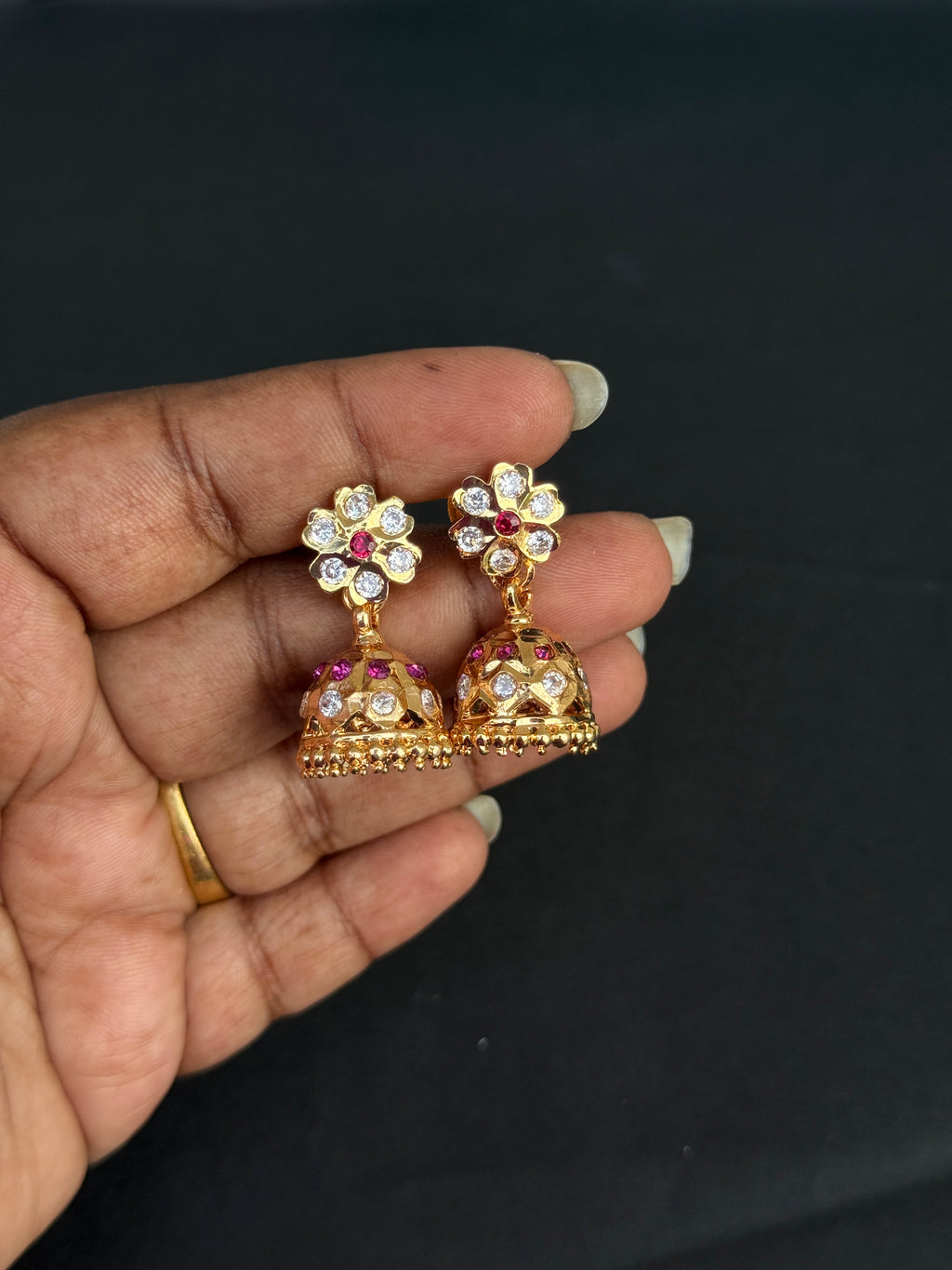 Ph020 panchaloham butta back screw Earrings