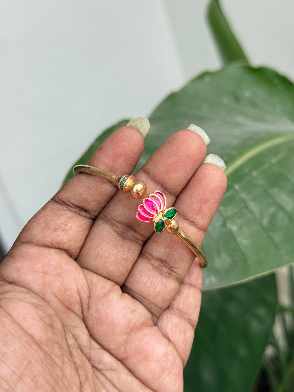 Ph086 lotus openable panchaloham bracelet