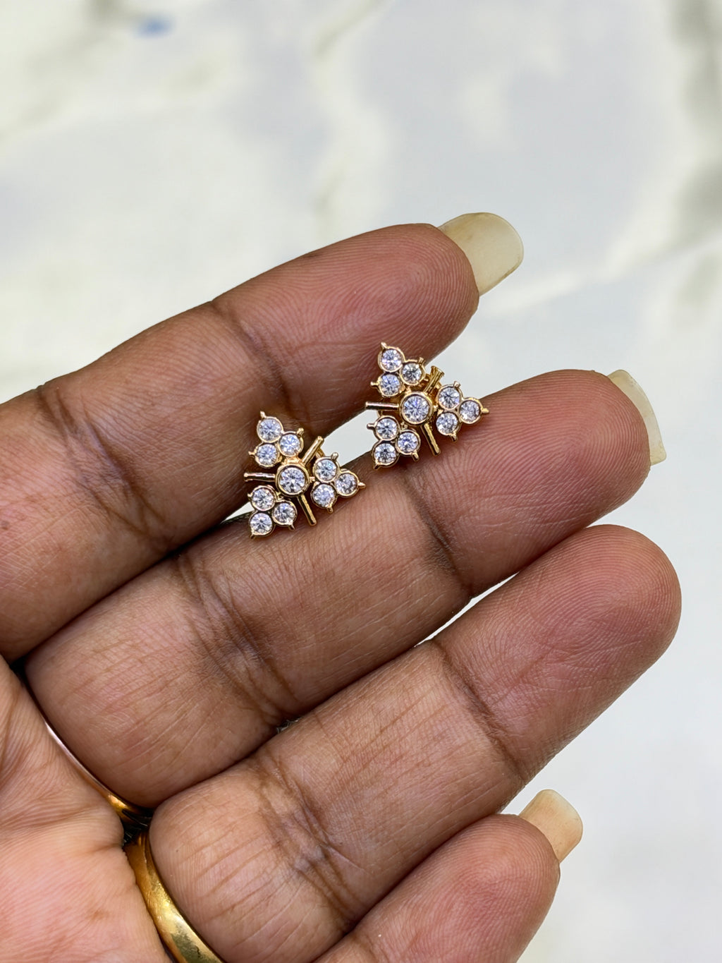 Ph900 Panchaloham flower back screw studs