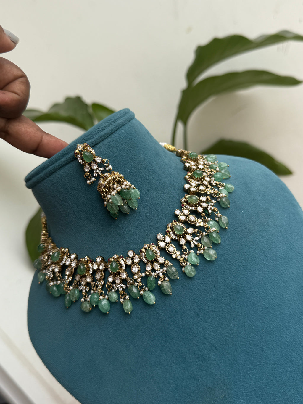 Ns514 moissanite neckset