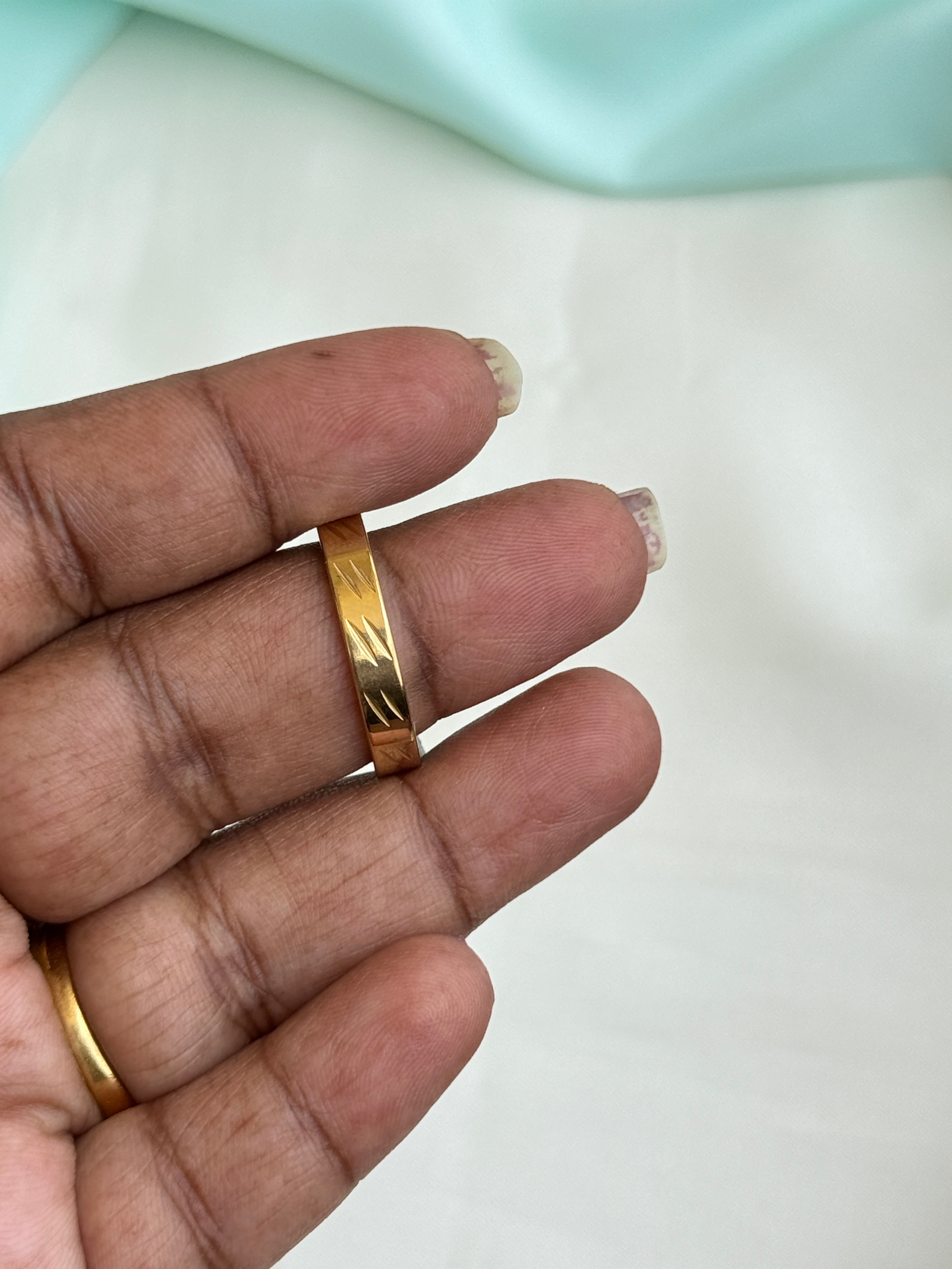 Rg080 anti tarnish finger rings