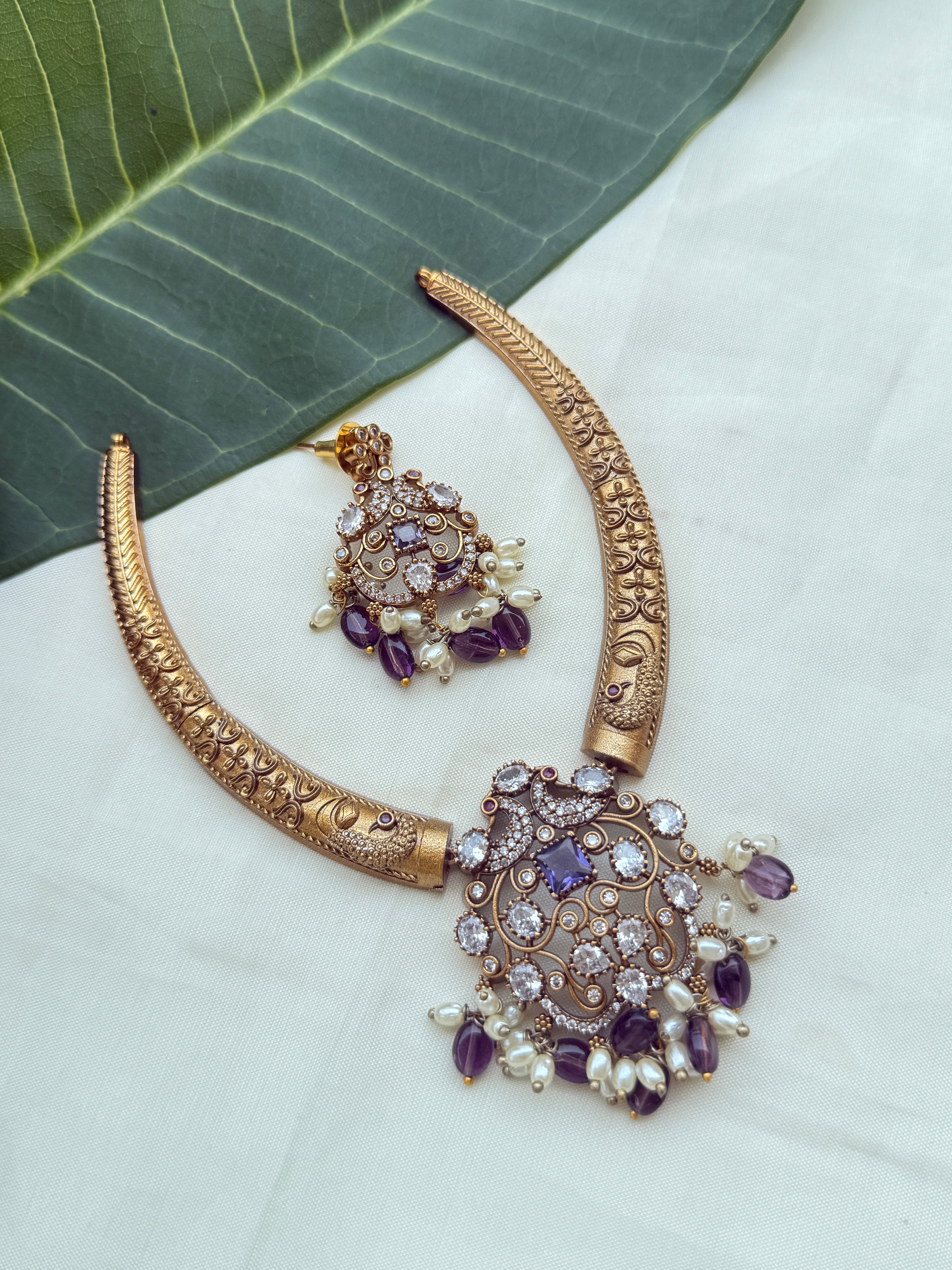 Ns266 purple beads uncuts kante