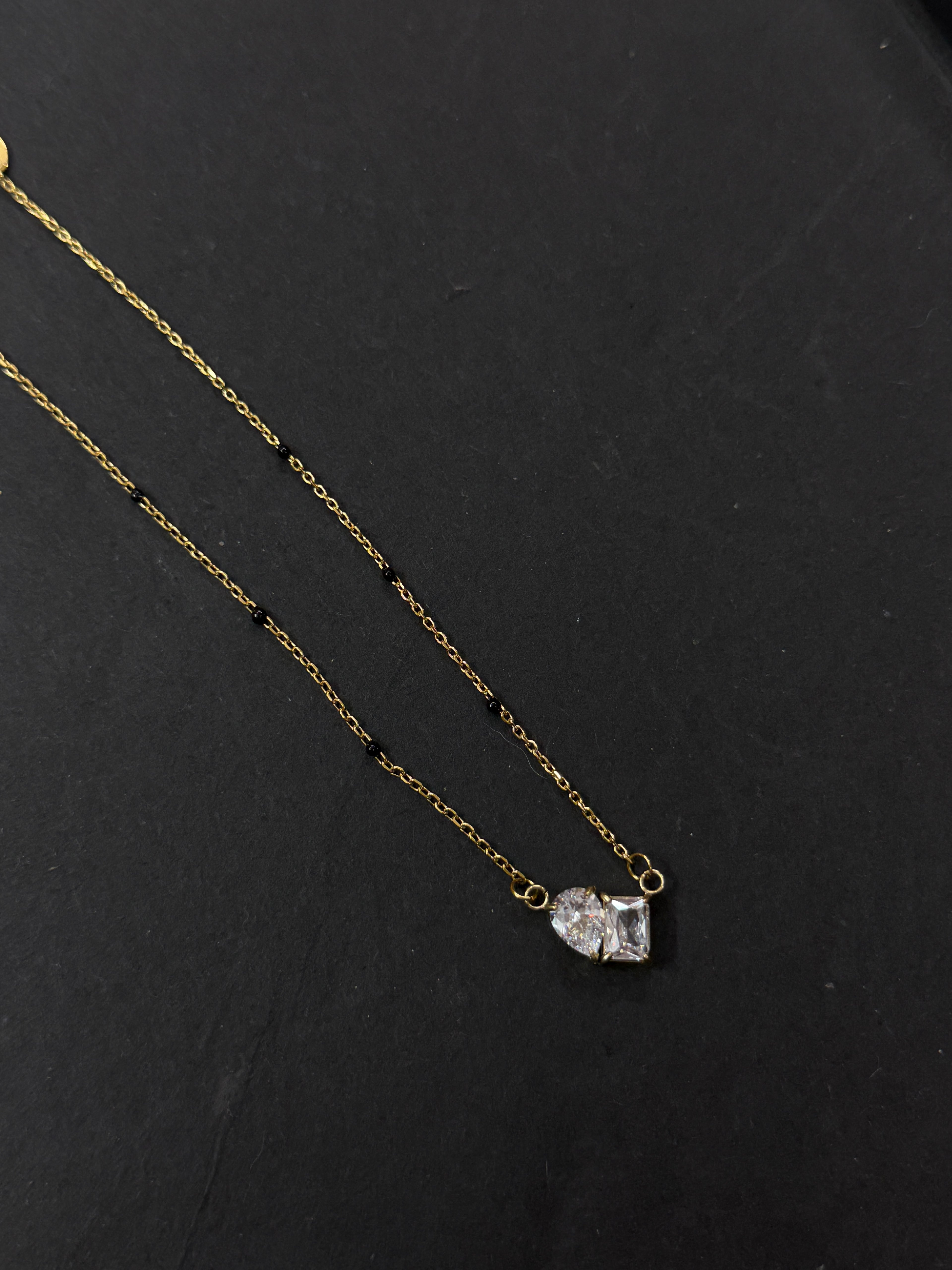 Bb040 square drop anti tarnish blackbeads