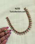 Ns269 multi cz neckset with earrings..!
