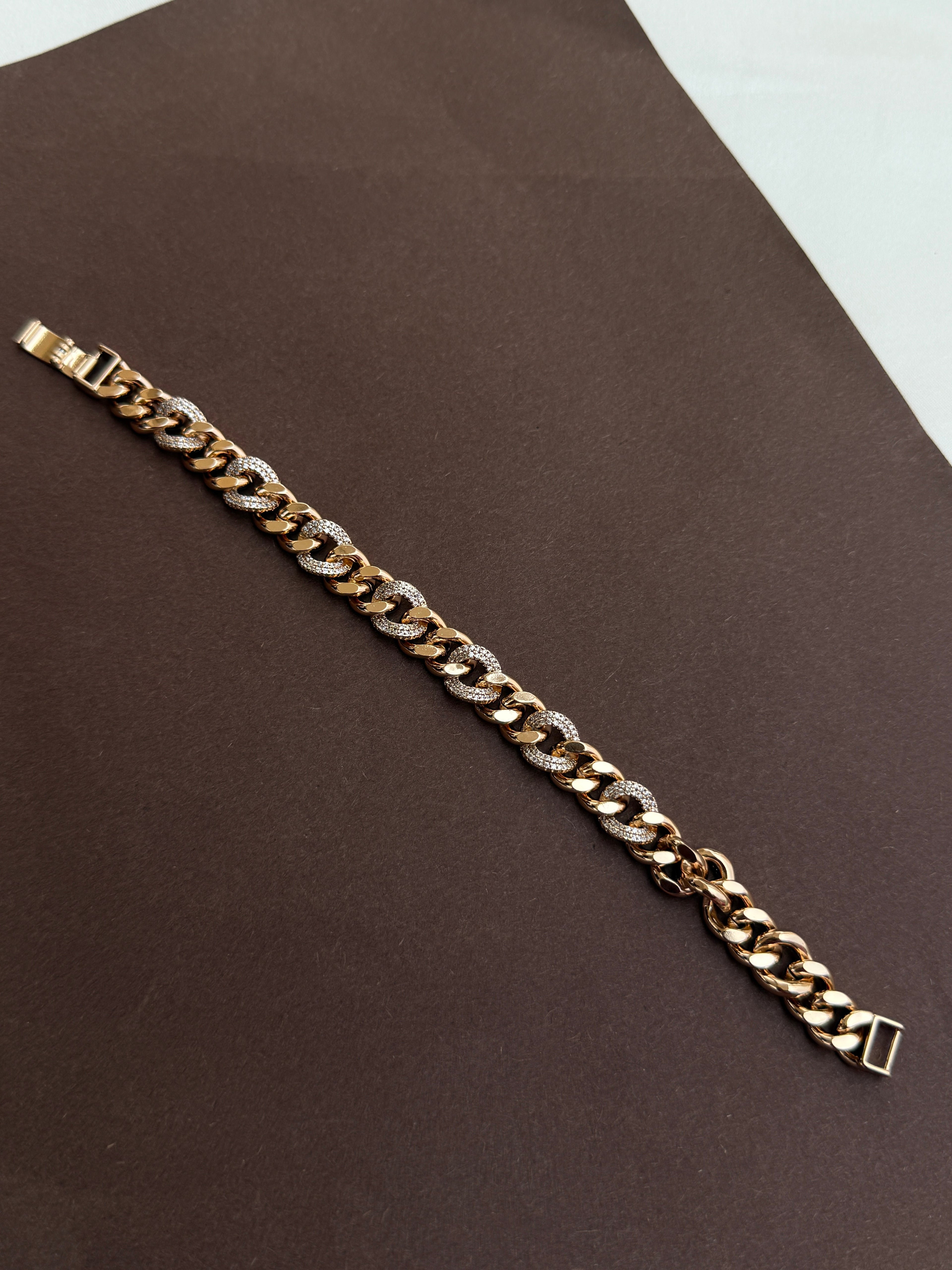 Mn012 anti tarnish rose gold bracelet