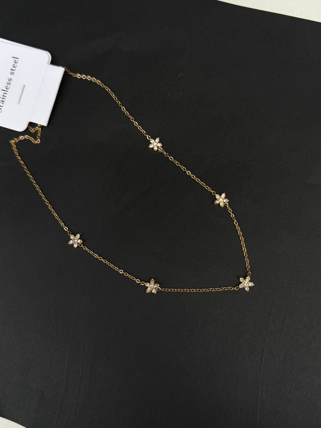 Dc015 5 flowers Anti tarnish chain