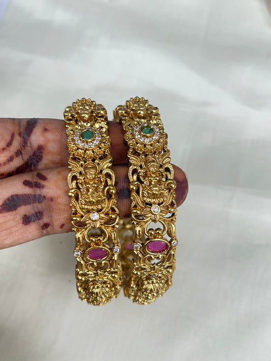 Multi Lakshmi Devi broad bangles