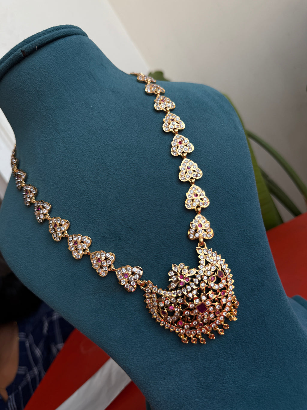 Ph250 pure panchaloham long haram with pendent