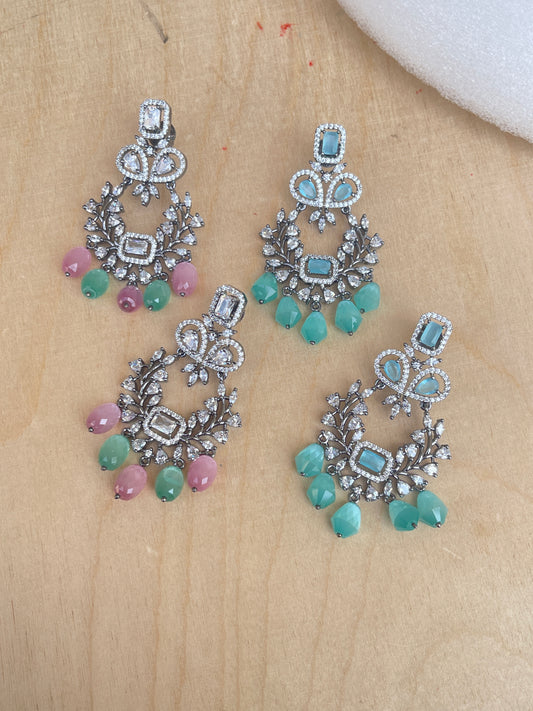 Zircon Western pastel earrings