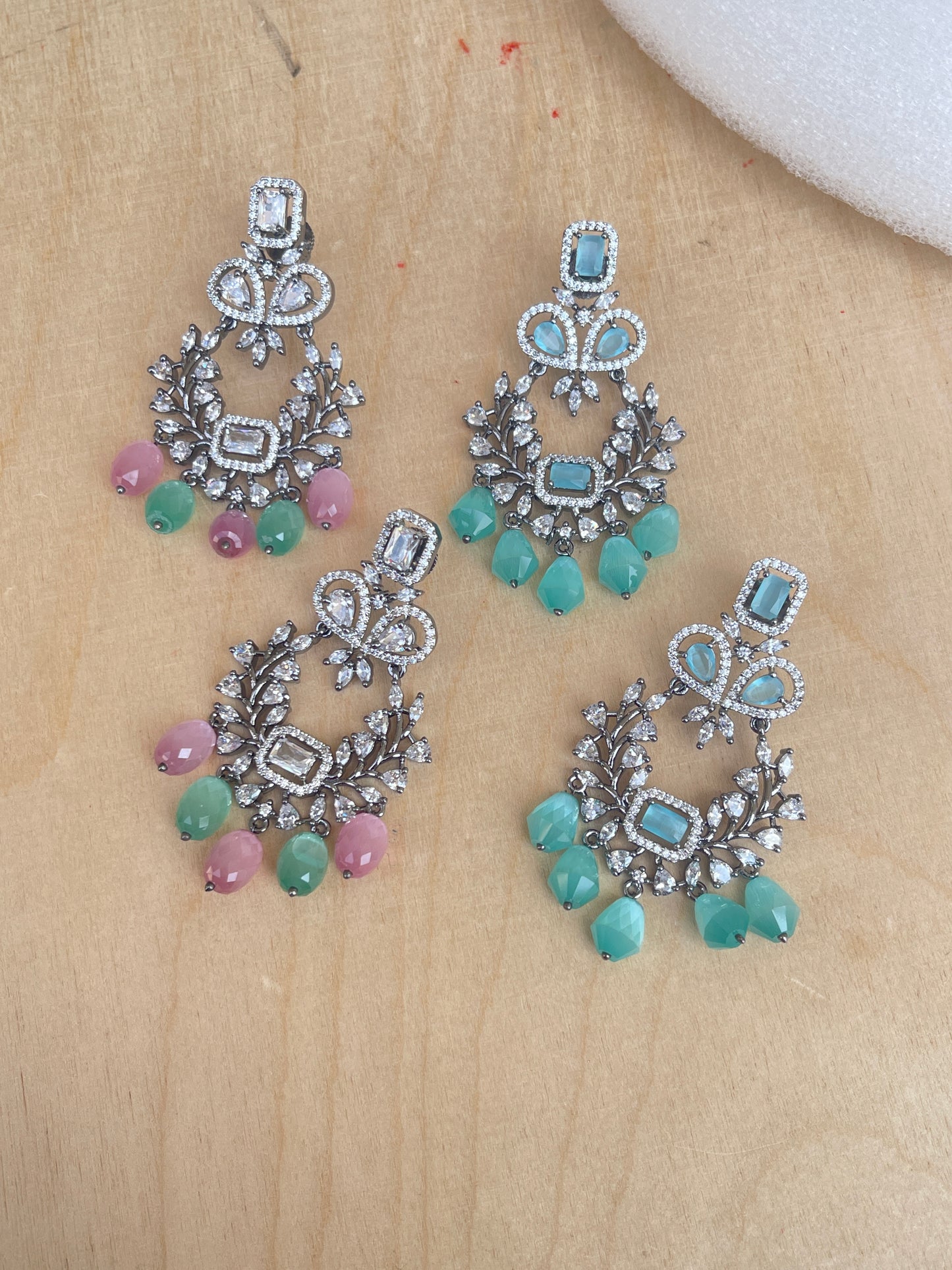 Zircon Western pastel earrings