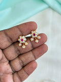 PH518 panchaloham 2 in 1 with frame without frame hanging back screw earrings