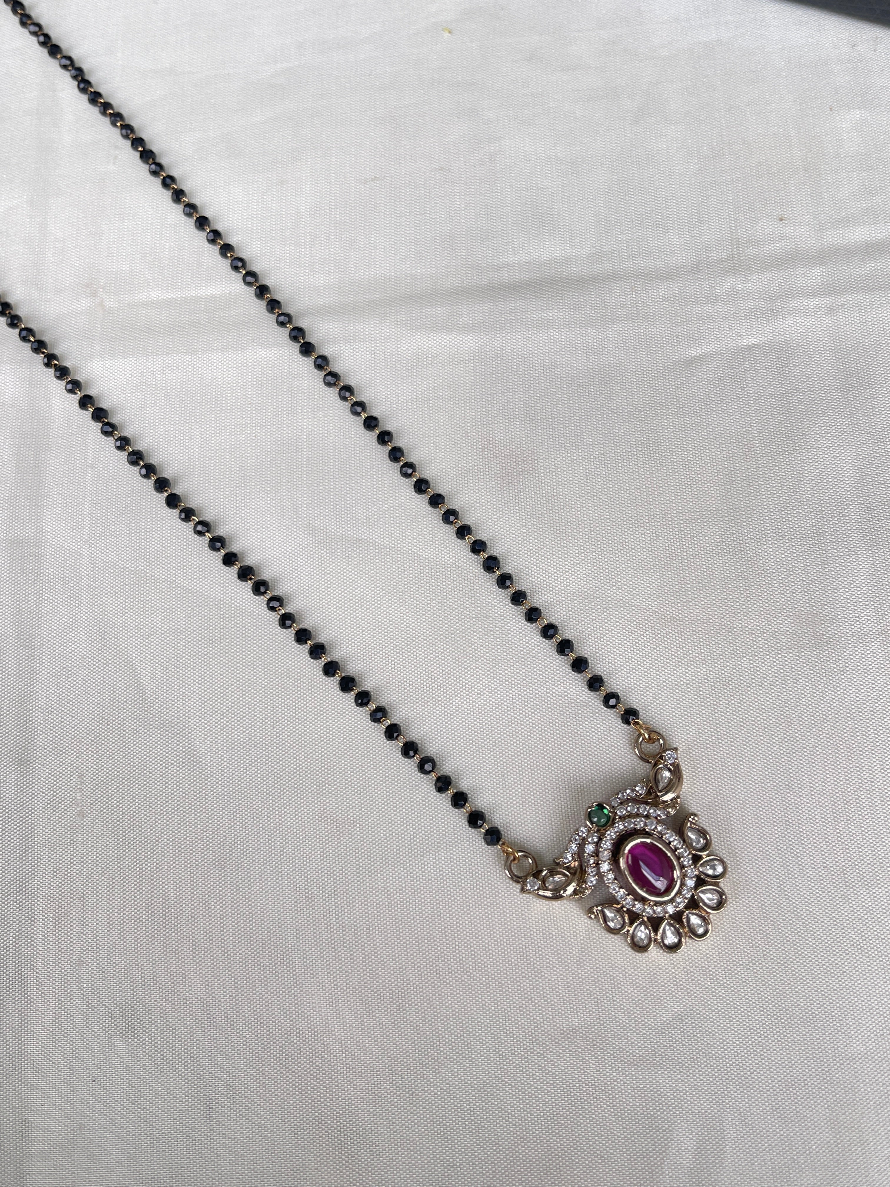 Multi Victorian short 18 inches blackbeads
