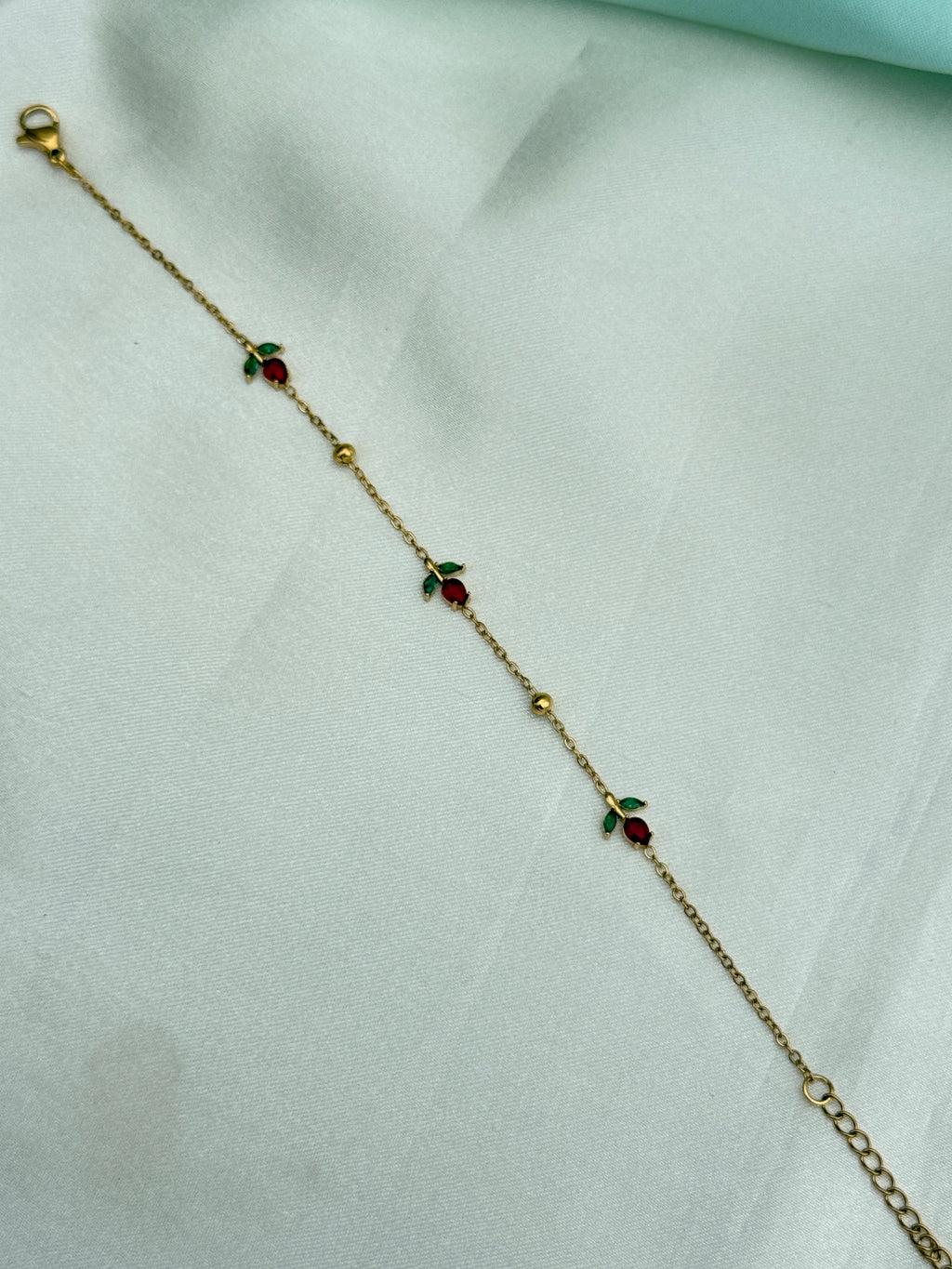 Ab613 anti tarnish 8 inches 2.6 to 2.8 size adjustable chain bracelet