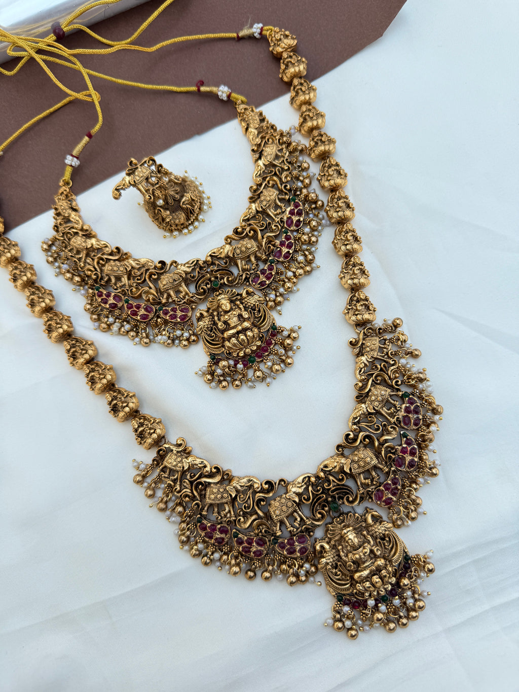 Bs250 elephant lakshmidevi bridalset