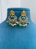 Victorian chandbali earrings