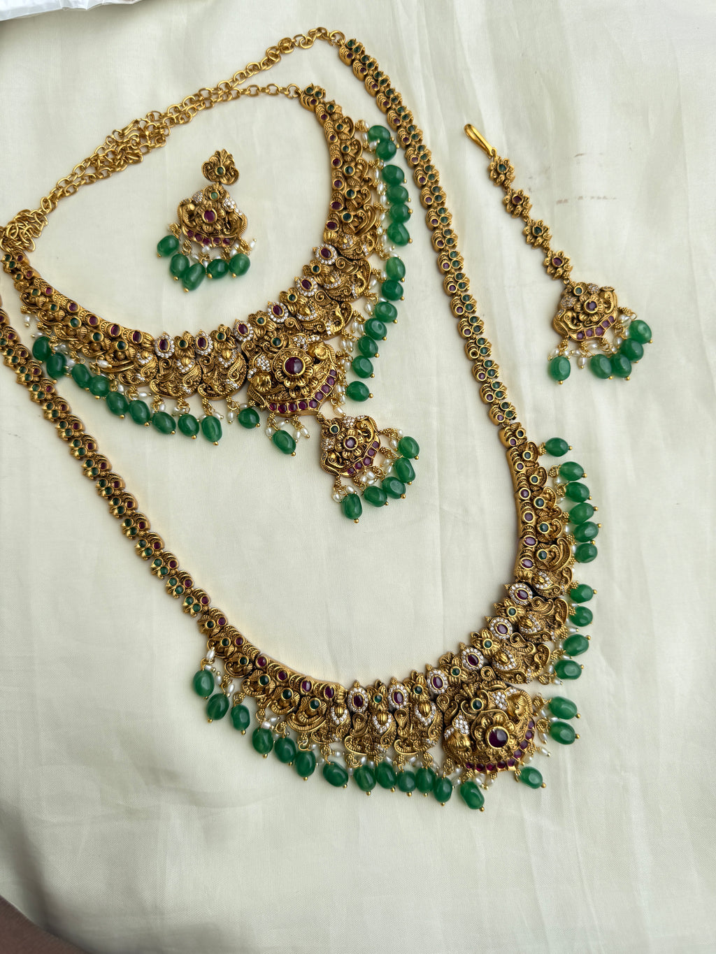 Lh2023 nakshi Bridal set neckset and haram,tikka