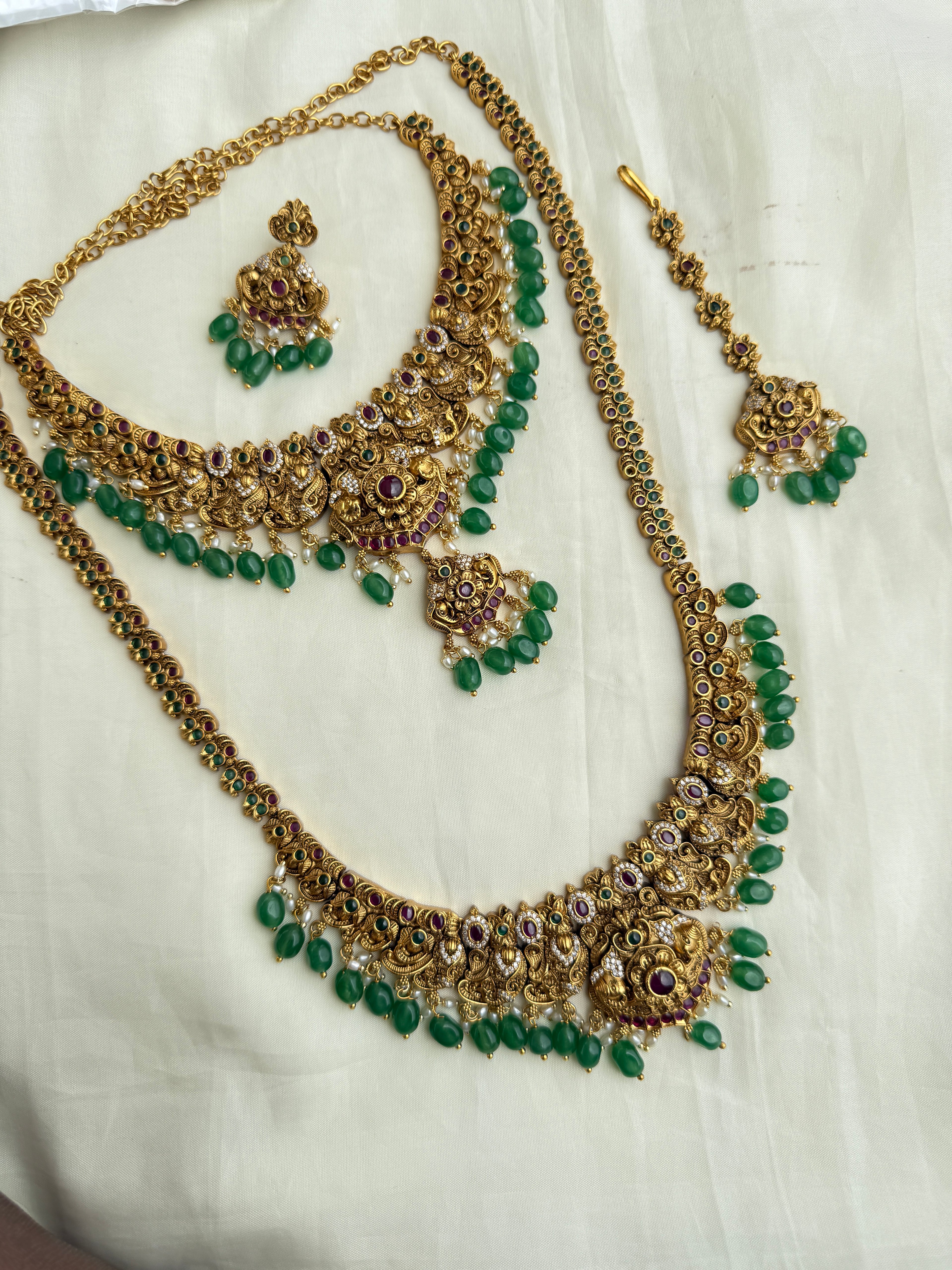 Lh2023 nakshi Bridal set neckset and haram,tikka