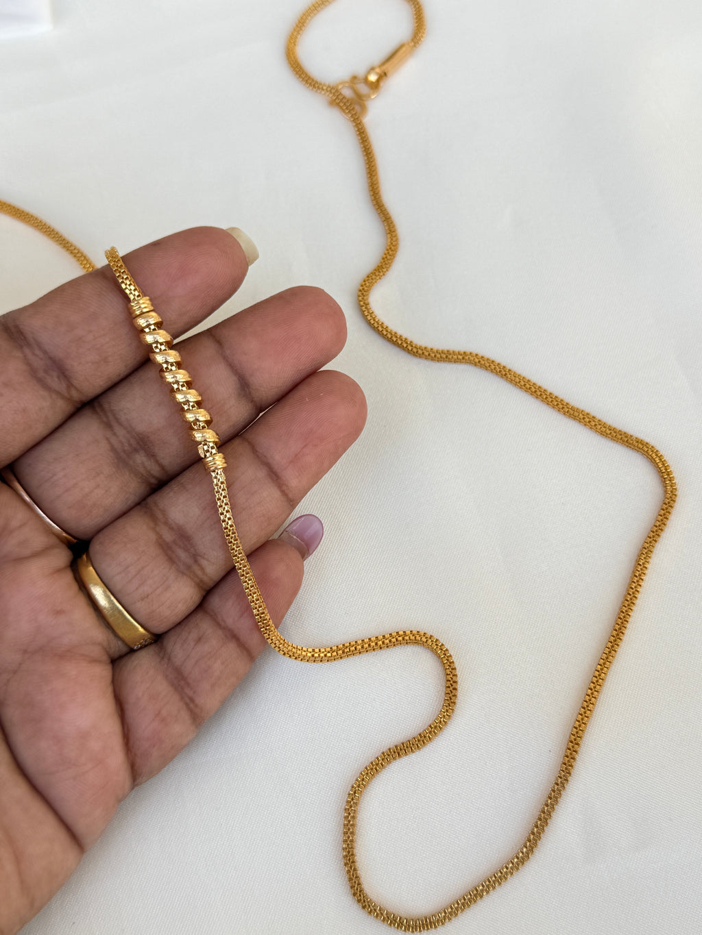 Tc003 25 inches panchaloham  mangalsutra thali chain