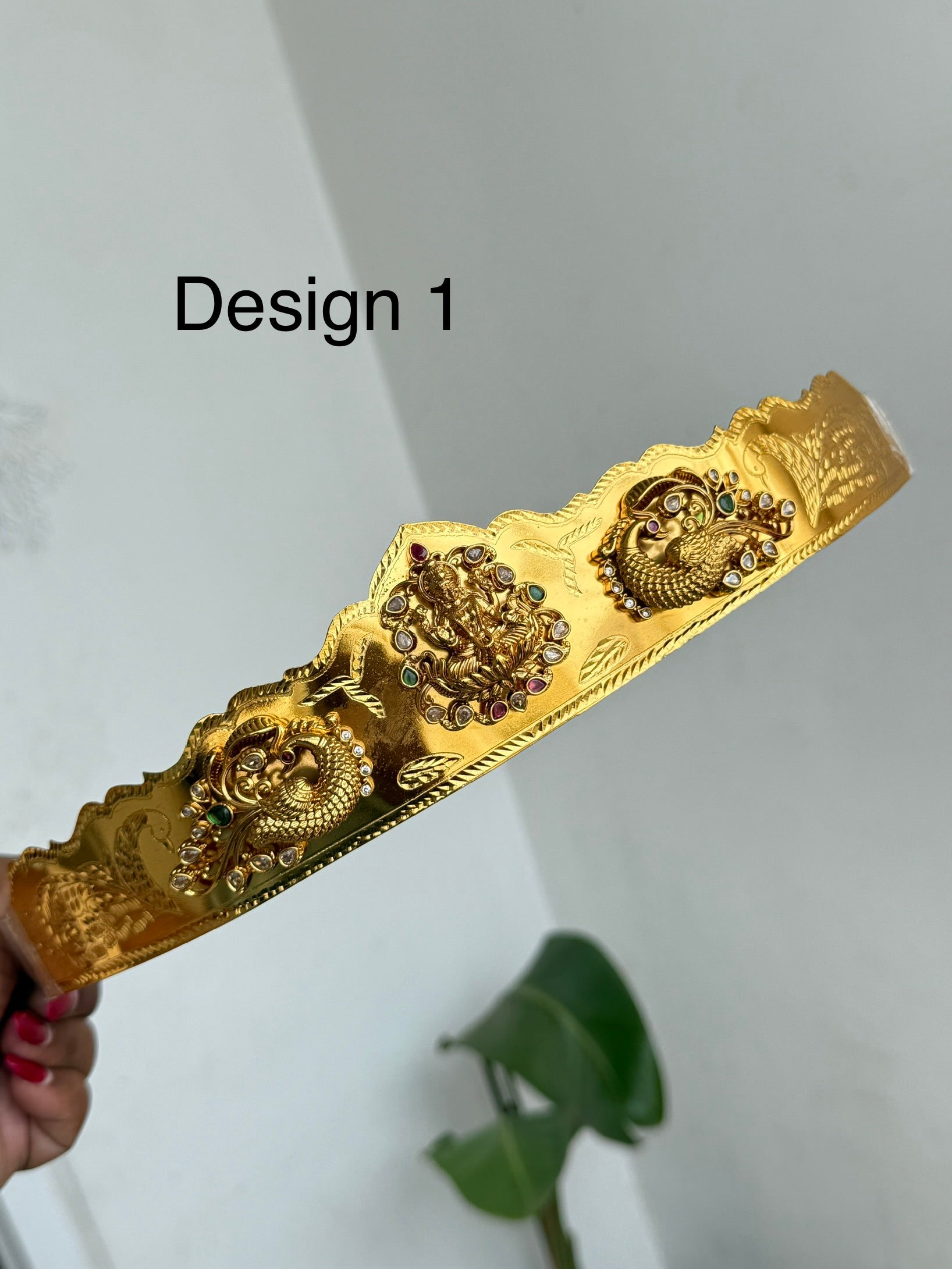 Hb648 nakshi lakshmi devi gold replica adults hipbelt
