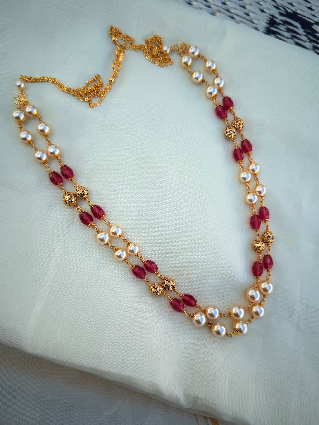 Bb231 2 lines beads chain