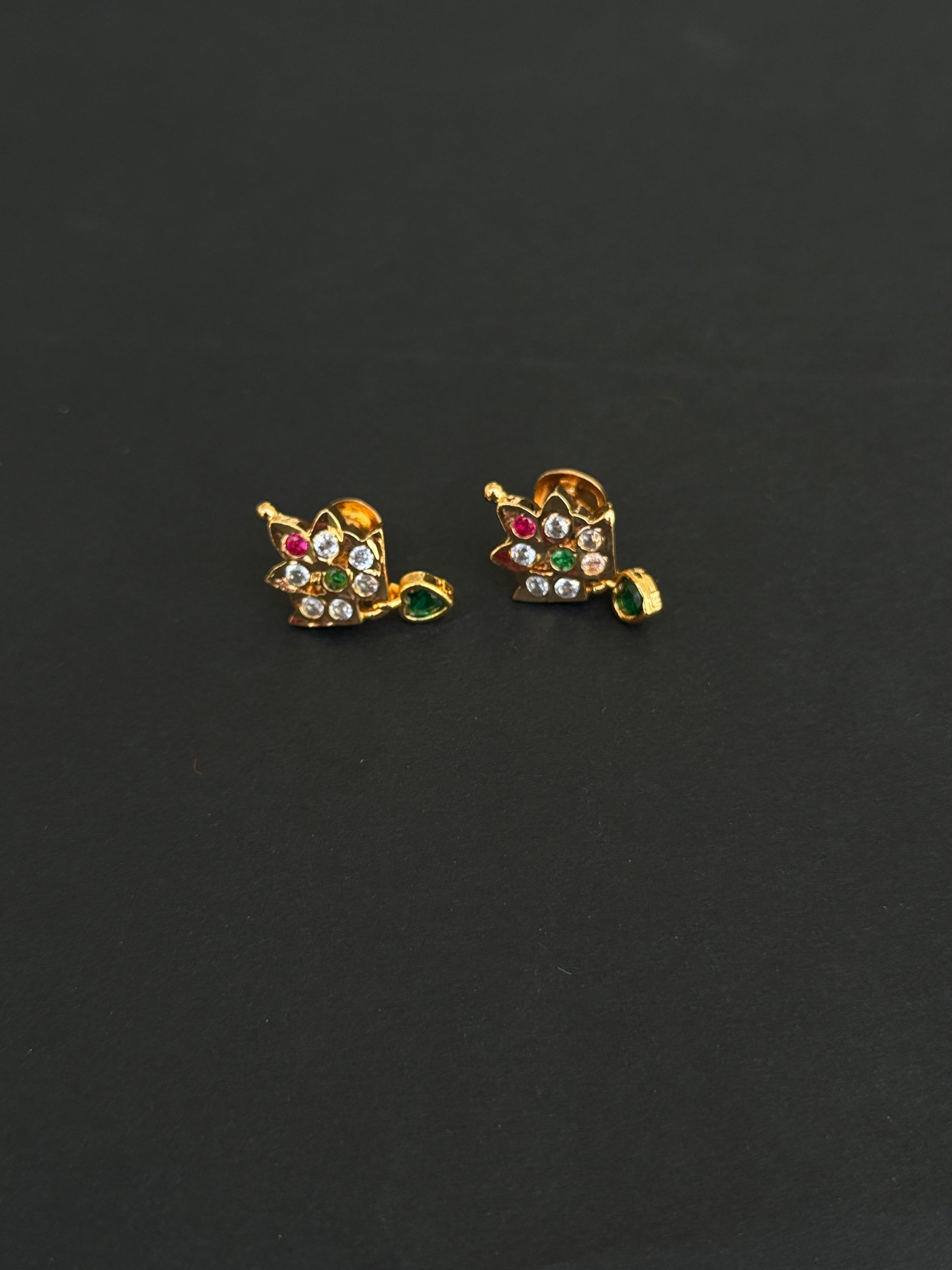 Ph019 multi panchaloham back screw earrings