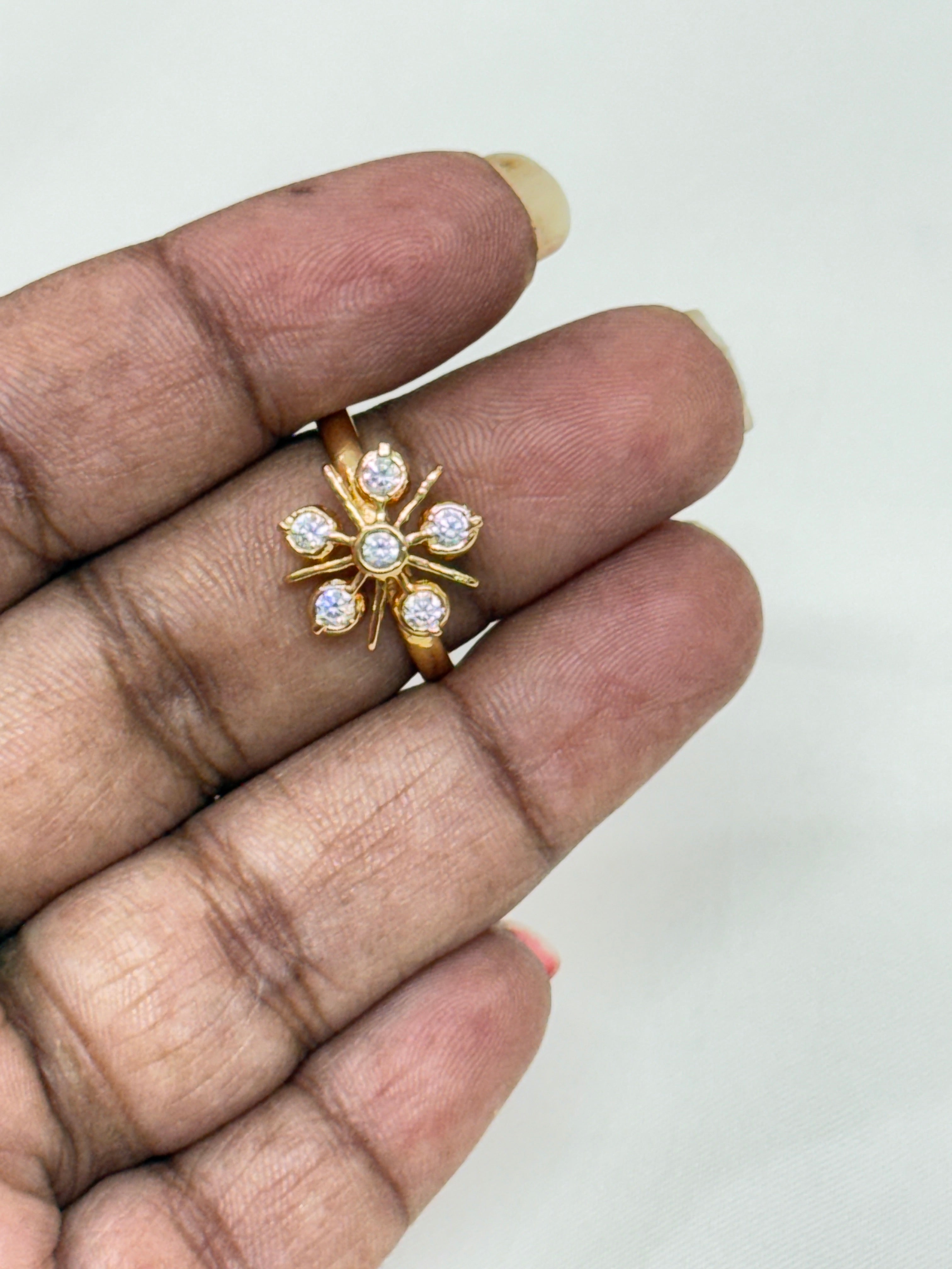 Rg016 panchaloham adjustable finger ring