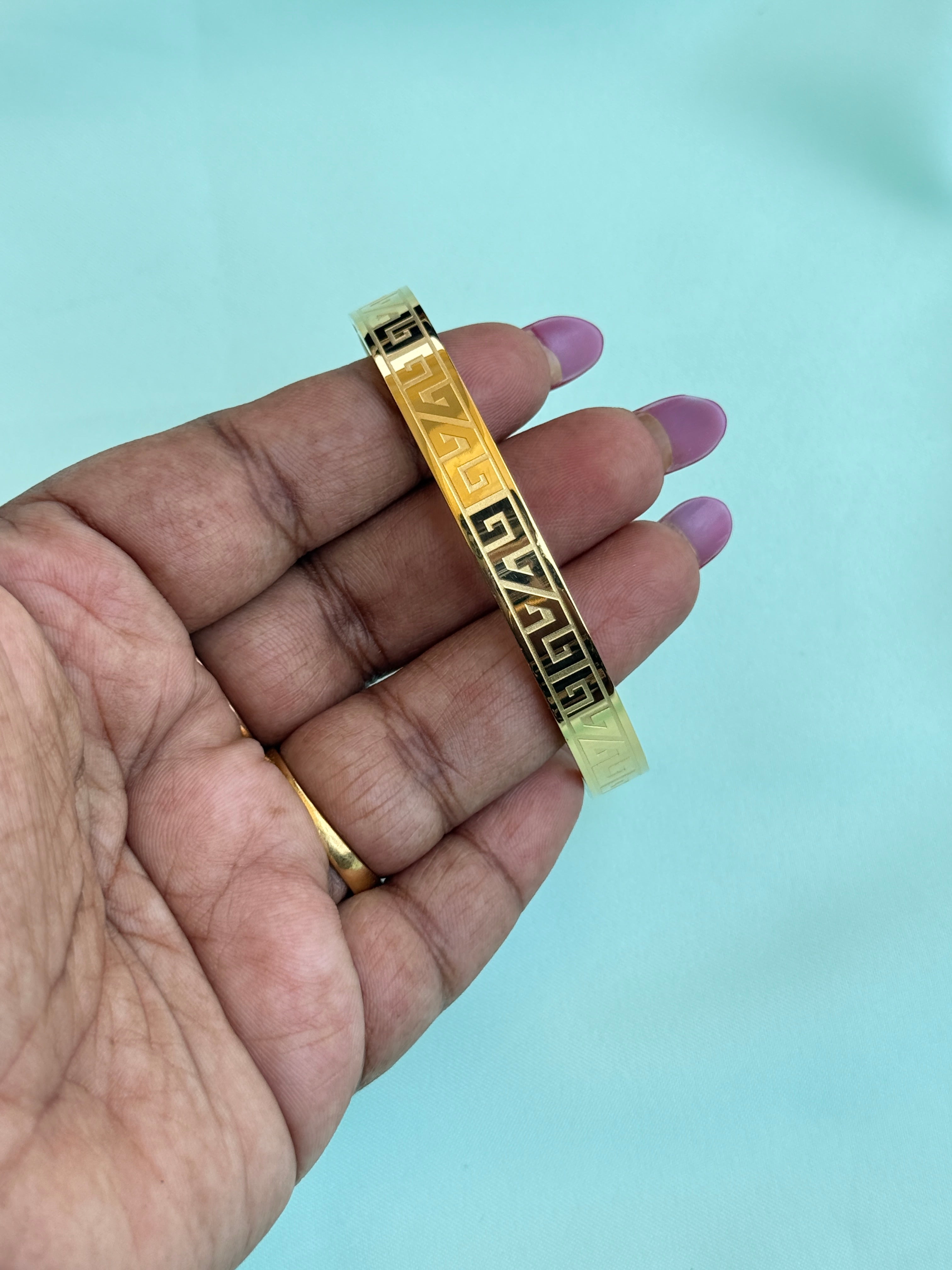 Mn038 openable mens kada anti tarnish bracelet