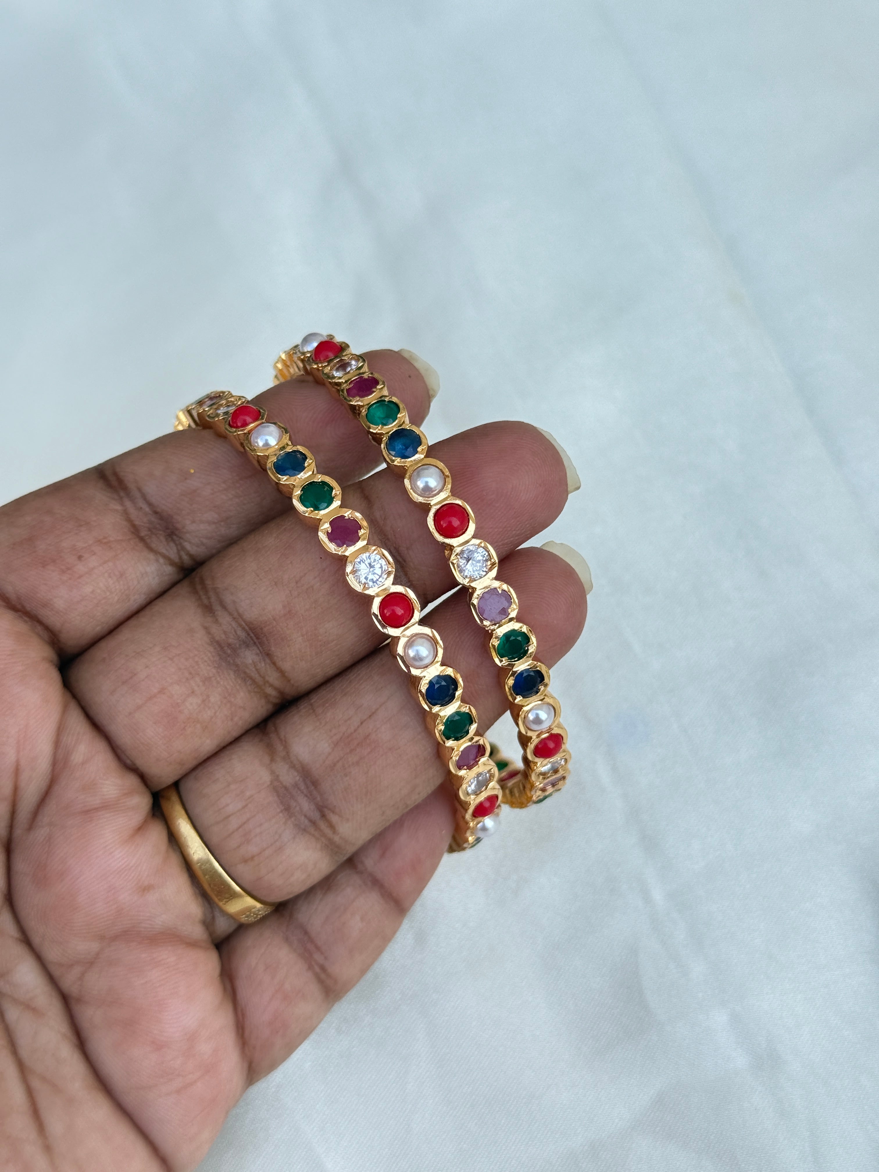 Ph101 panchaloham Navarathan bangles