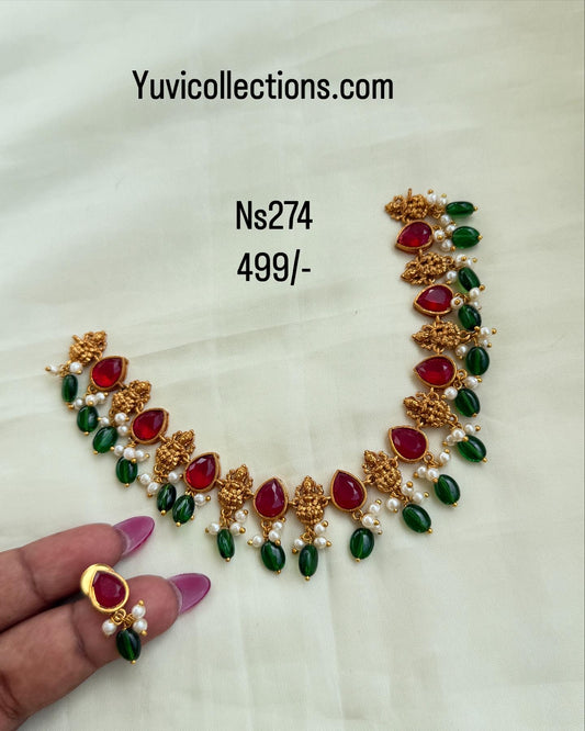 Ns274 Lakshmi Devi multi neckset