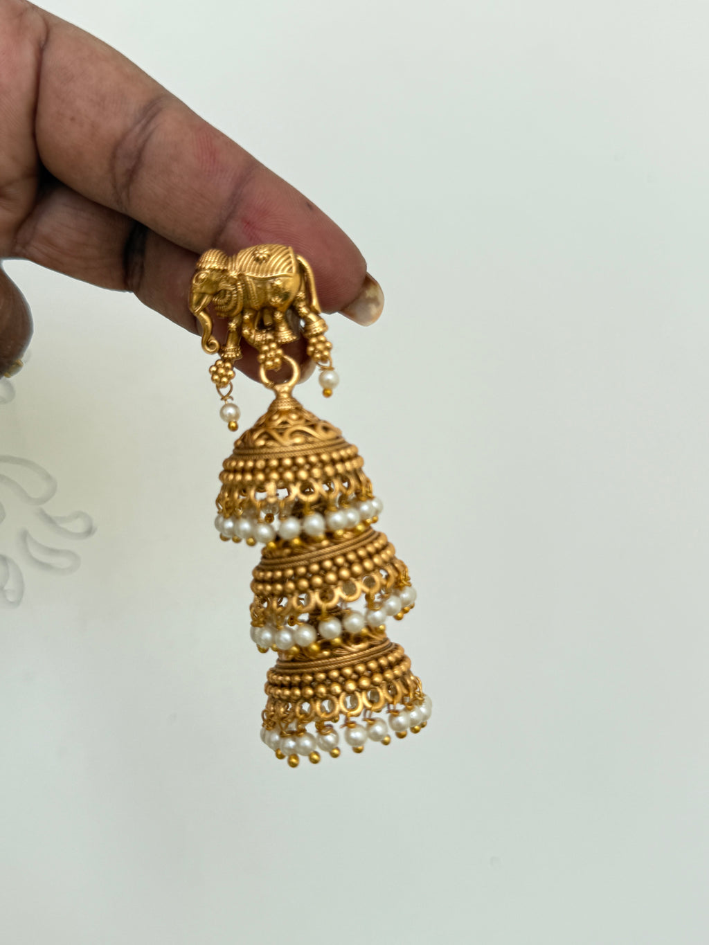 Elephant 3 butta earrings er6023