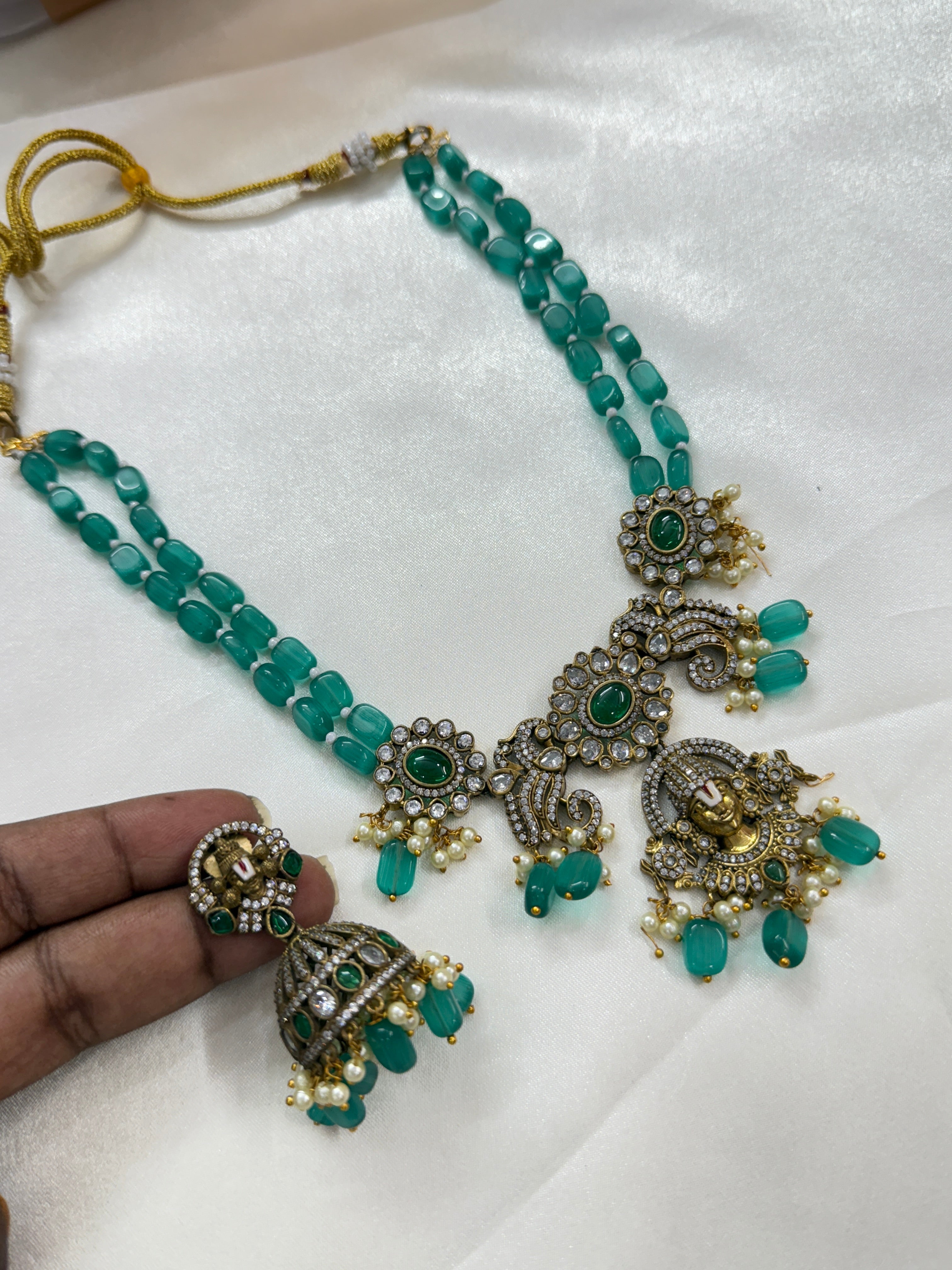 Bb2029 lord venkateswara Victorian beads chain