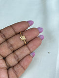Rg096 panchaloham unpolished flower finger rings