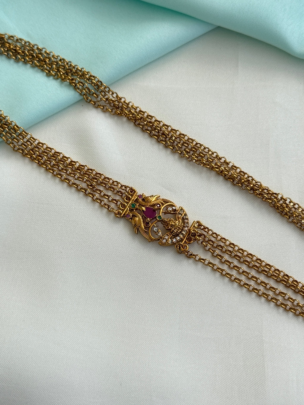 Ch5091 Lakshmidevi Chandraharam with 4 layers in 26 inches