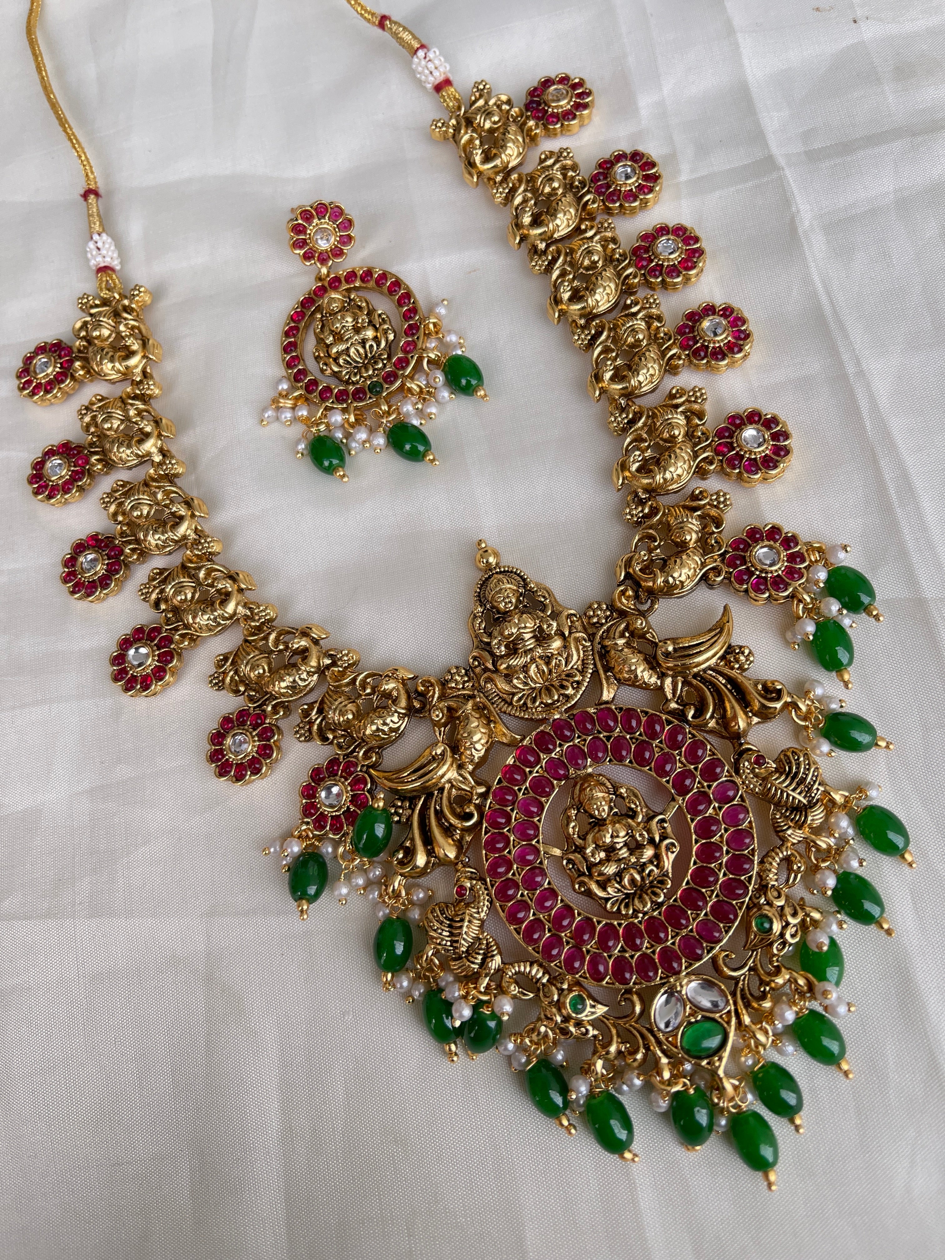 Lakshmi devi kemp nakshi neckset ns2005