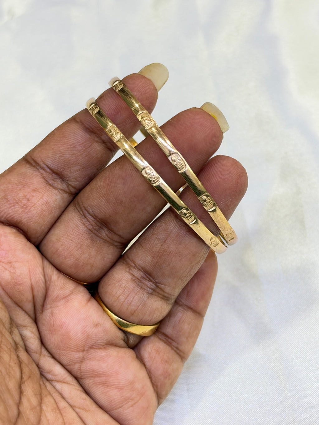 Ph819 Panchaloham unpolished Lakshmidevi bangles