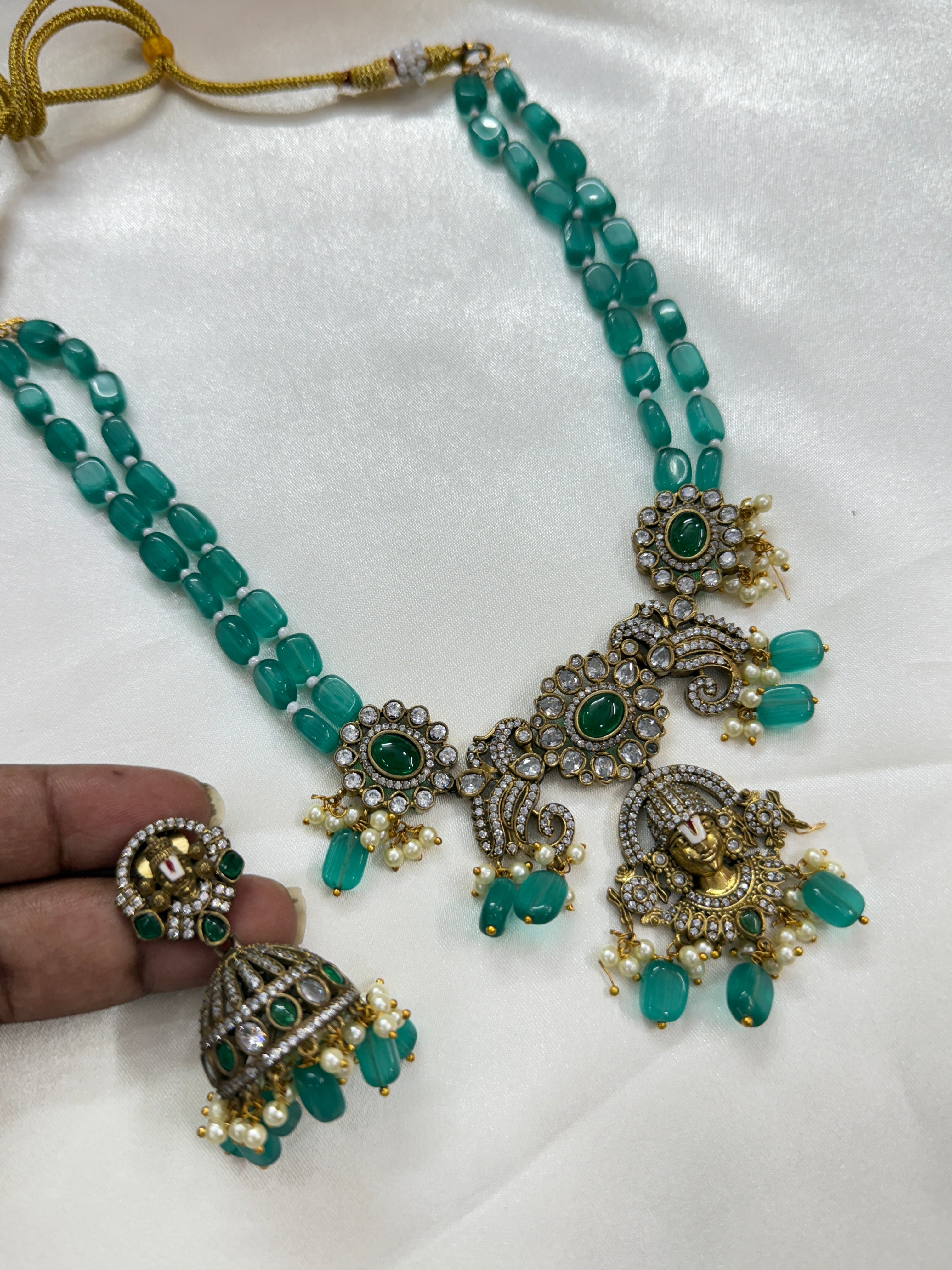 Bb2029 lord venkateswara Victorian beads chain