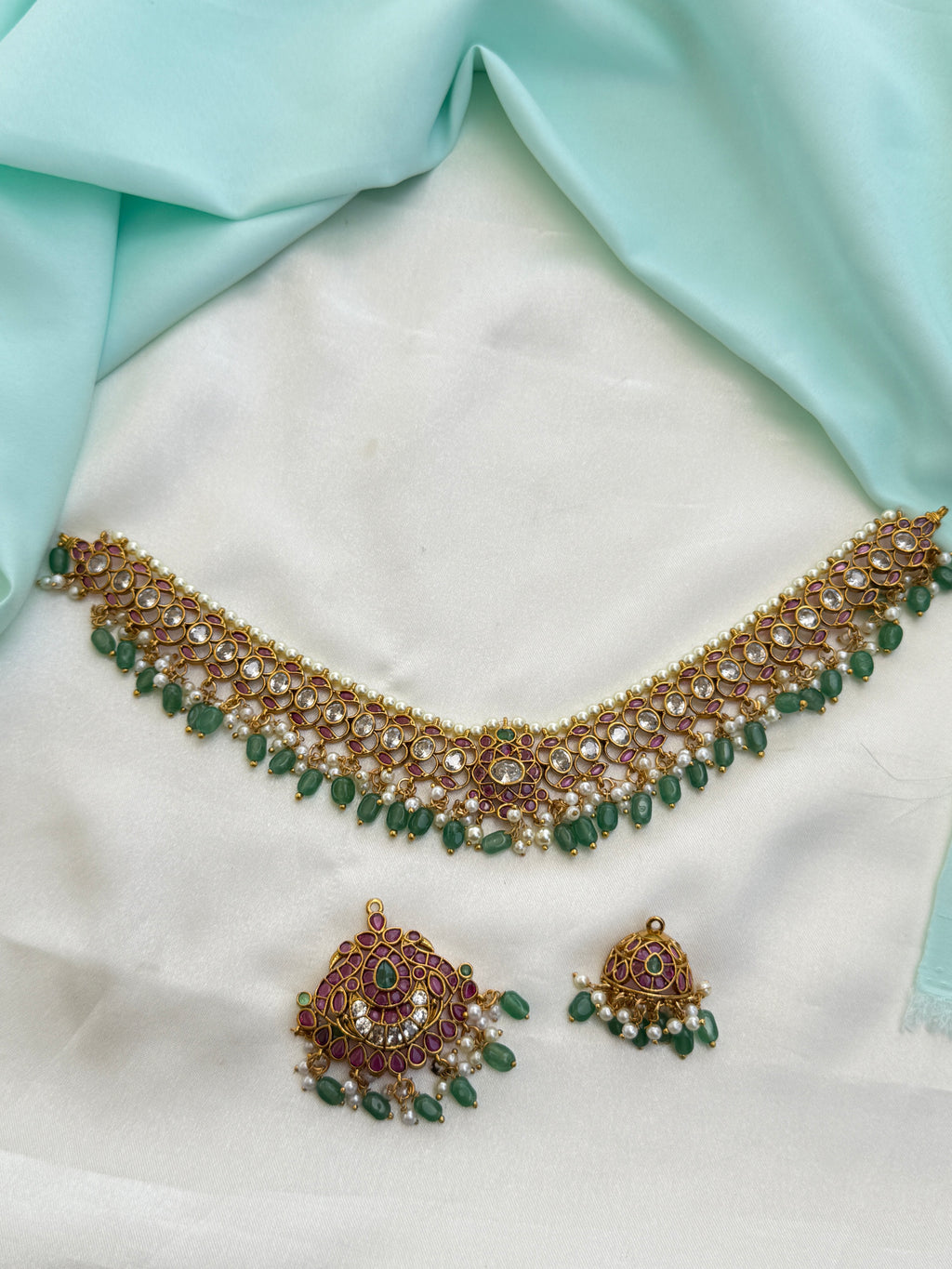 Ns814 kemp changable neckset with out earrings