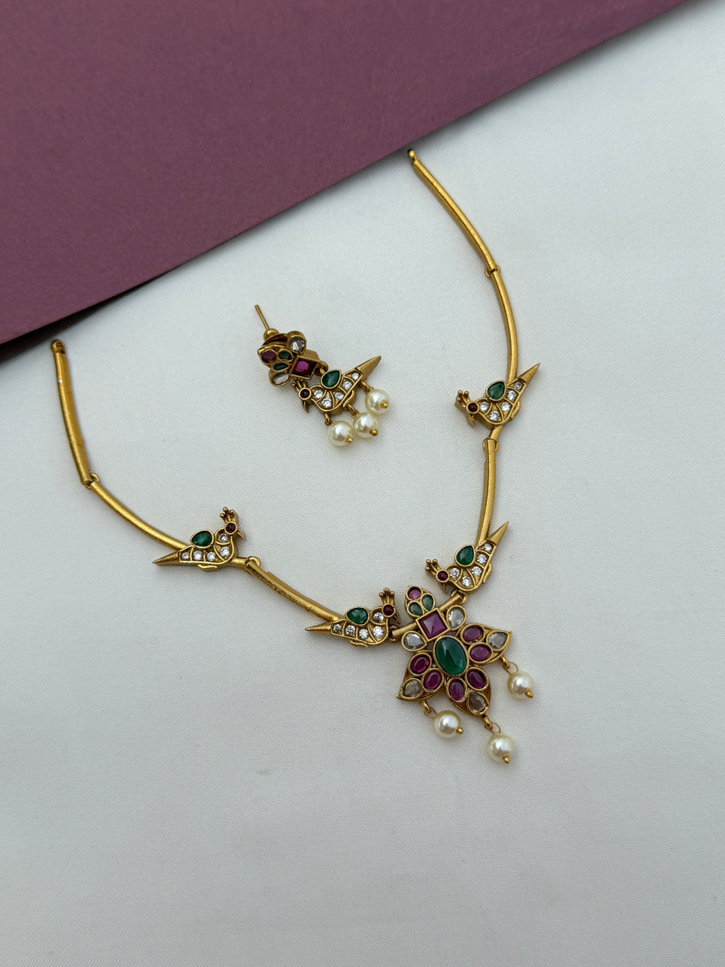 Multi parrot kante with earrings suitable for kids NS636