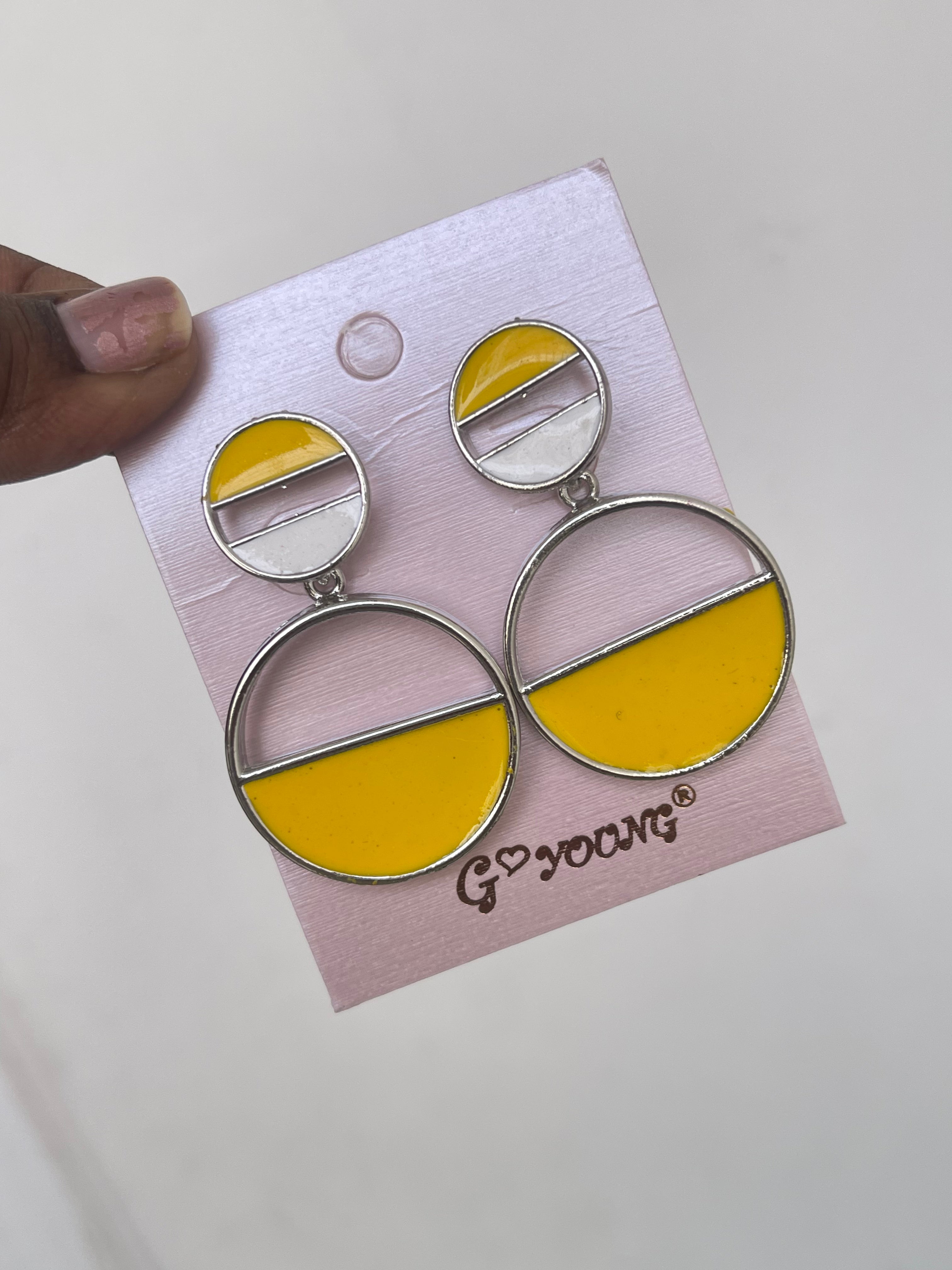 2 circles Western lightweight earrings