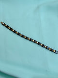 MN029 Anti tarnish men's black ceramic chain bracelet suits for 2.8 to 2.10 size