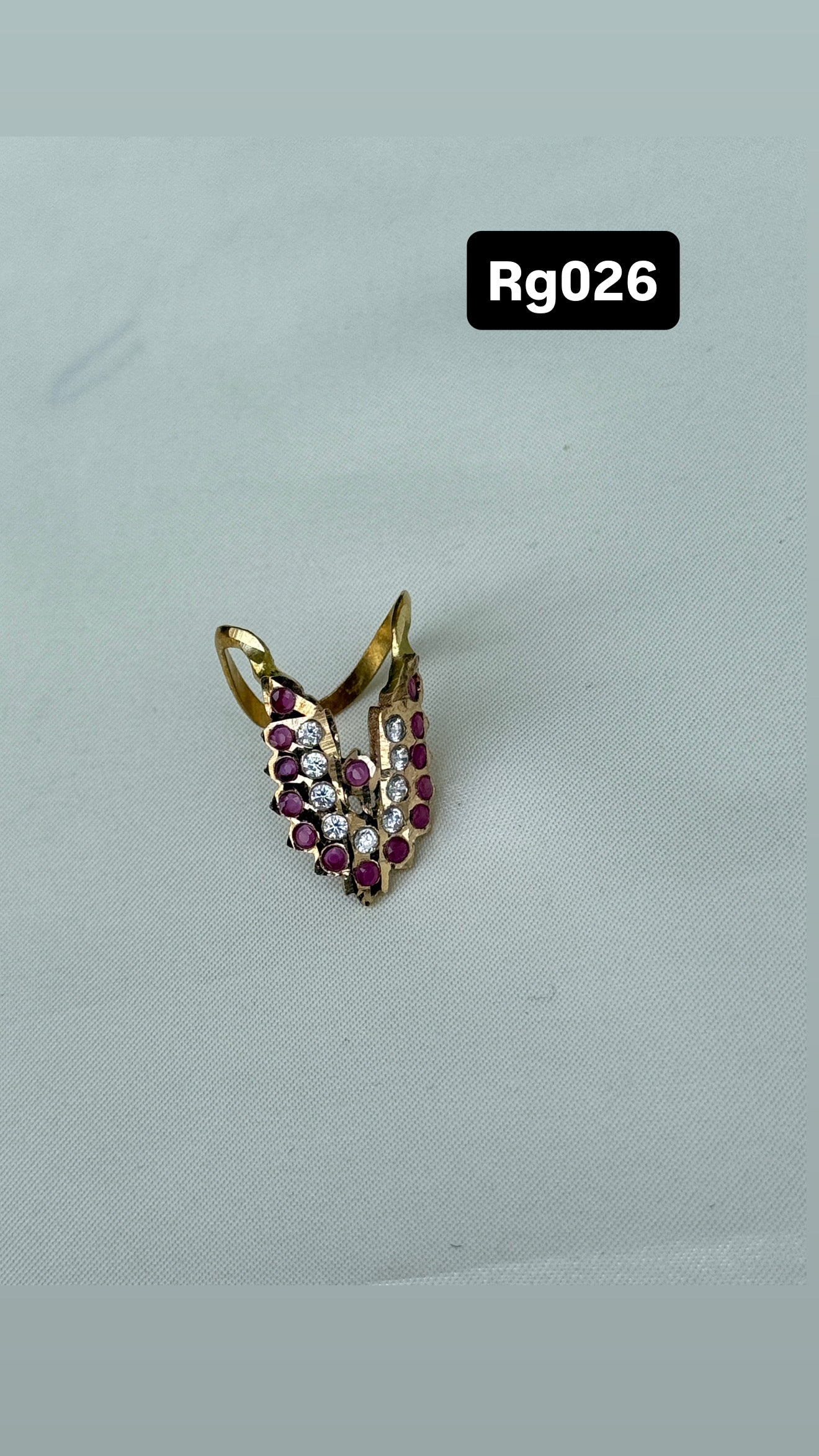 V shape panchaloham adjustable finger rings