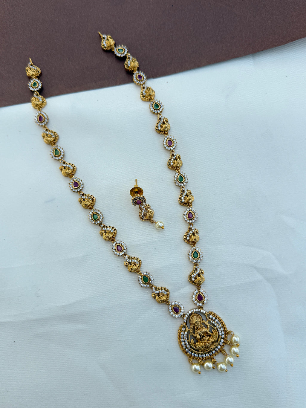 Lh585 multi cz Lakshmi devi budget friendly longharam