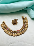 Lakshmi Devi duke kasula peru neckset with butta earrings ns237