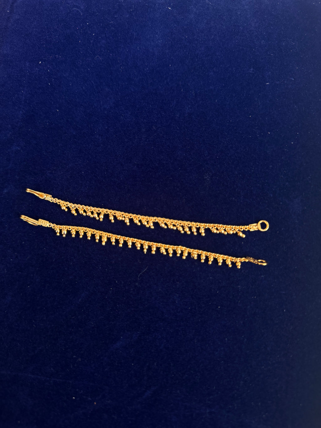 Single gold line pearl chempaswaralu