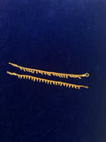 Single gold line pearl chempaswaralu