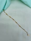 Ab550 anti tarnish gold 8 inches chain bracelet