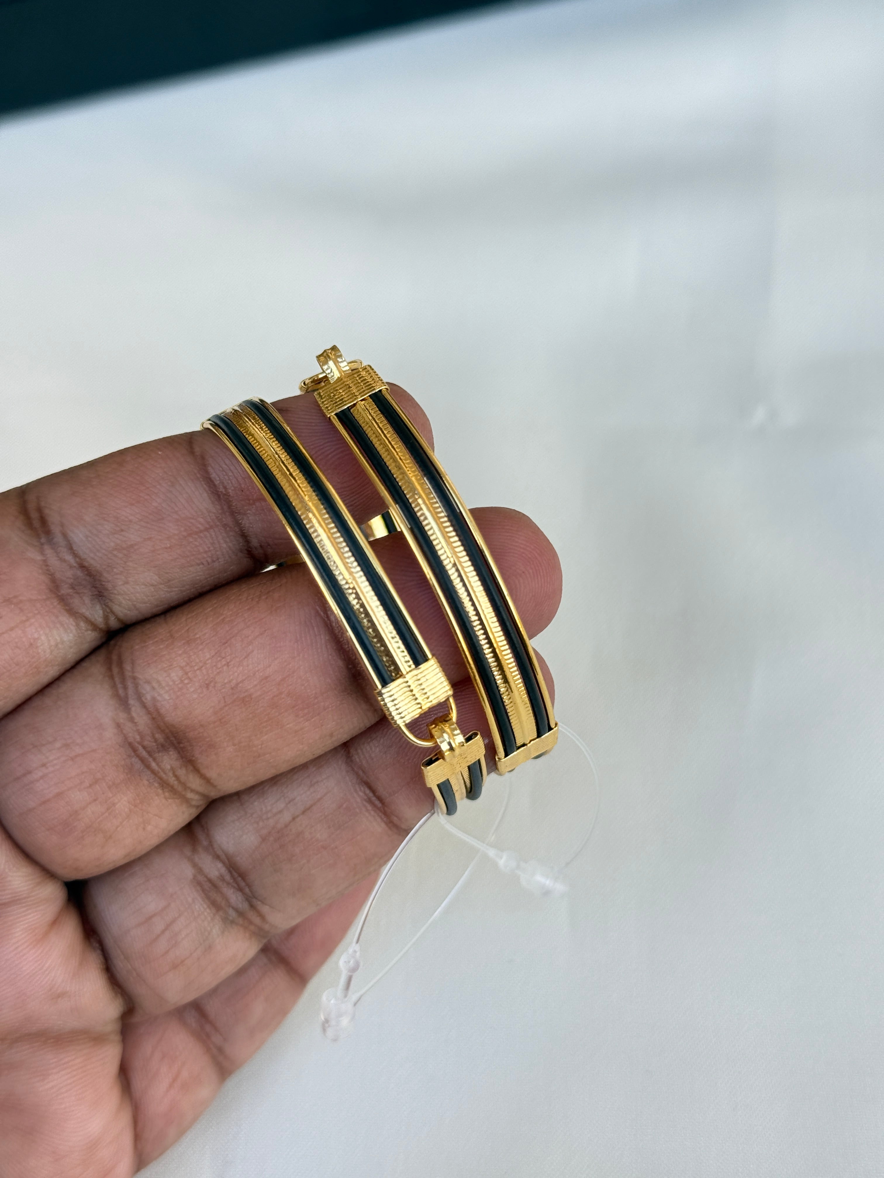 Kd029 gold replica openable kids bangles